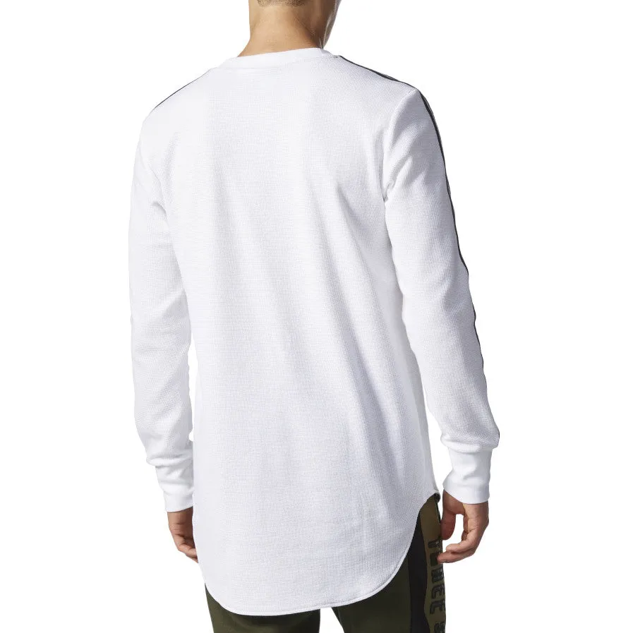 Adidas Originals Brand Waffle Men's LongsleeveThermal Shirt White/Black