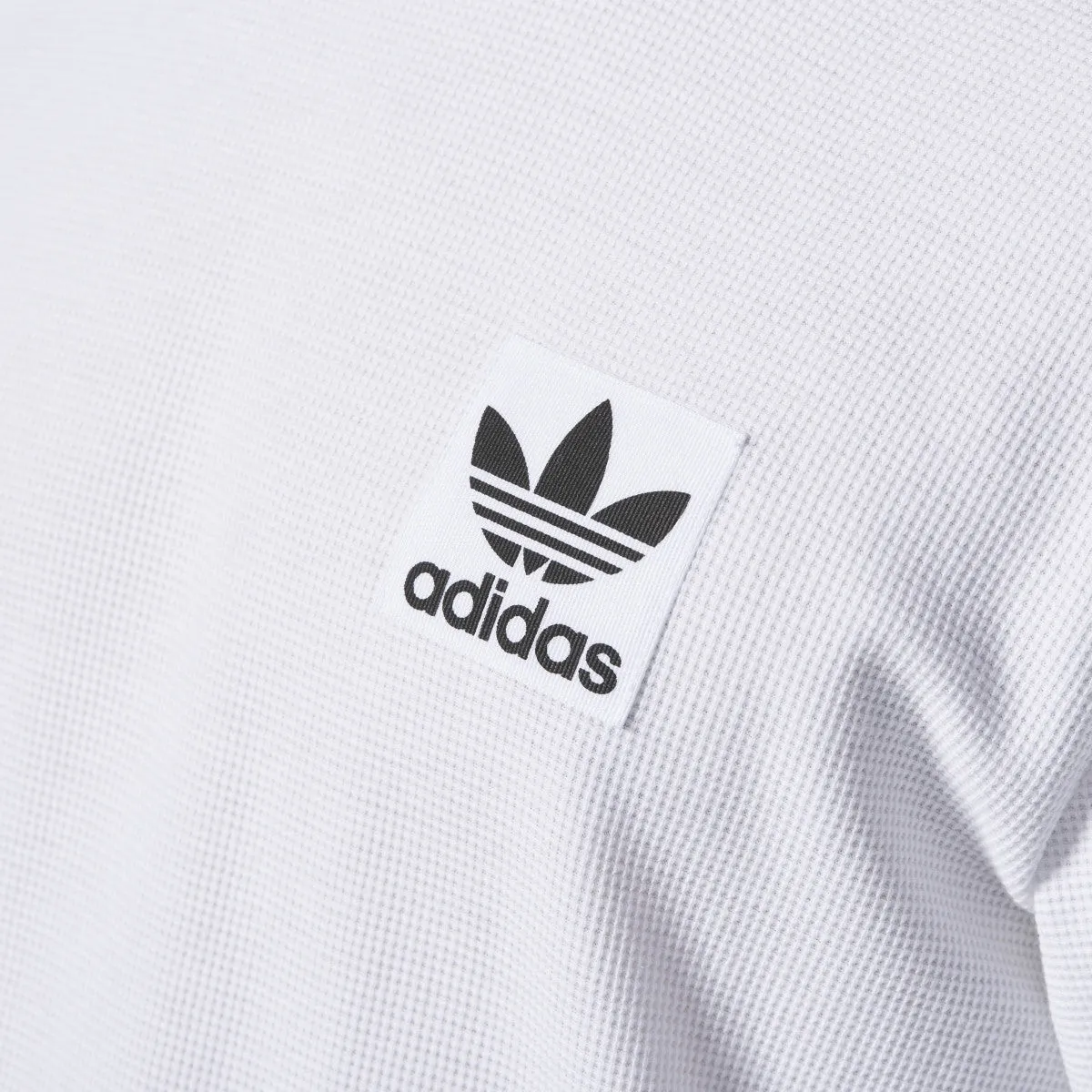 Adidas Originals Brand Waffle Men's LongsleeveThermal Shirt White/Black