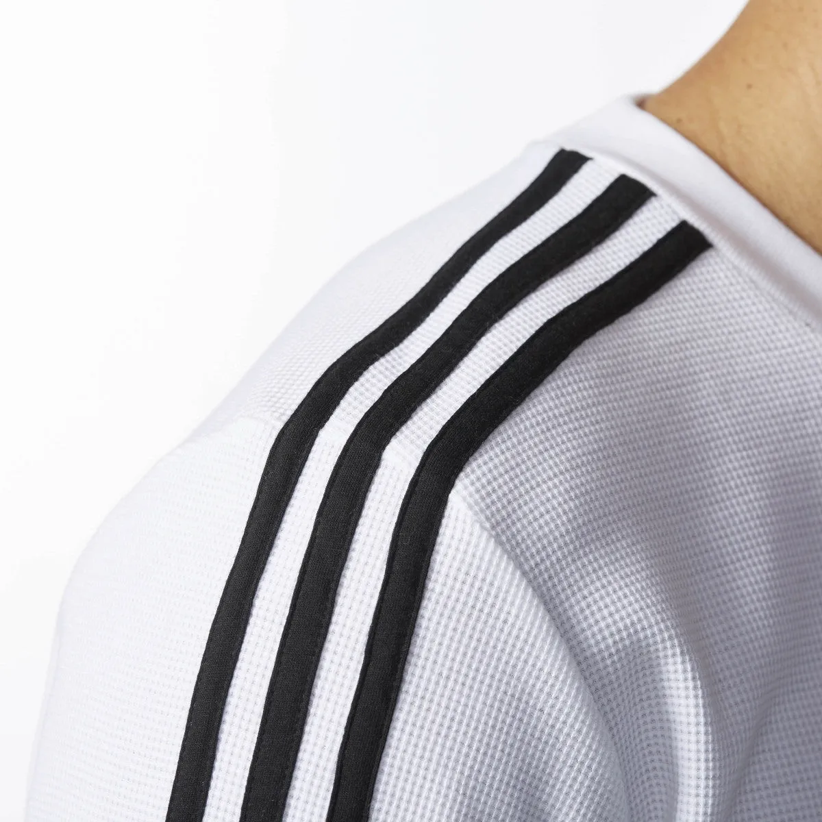 Adidas Originals Brand Waffle Men's LongsleeveThermal Shirt White/Black