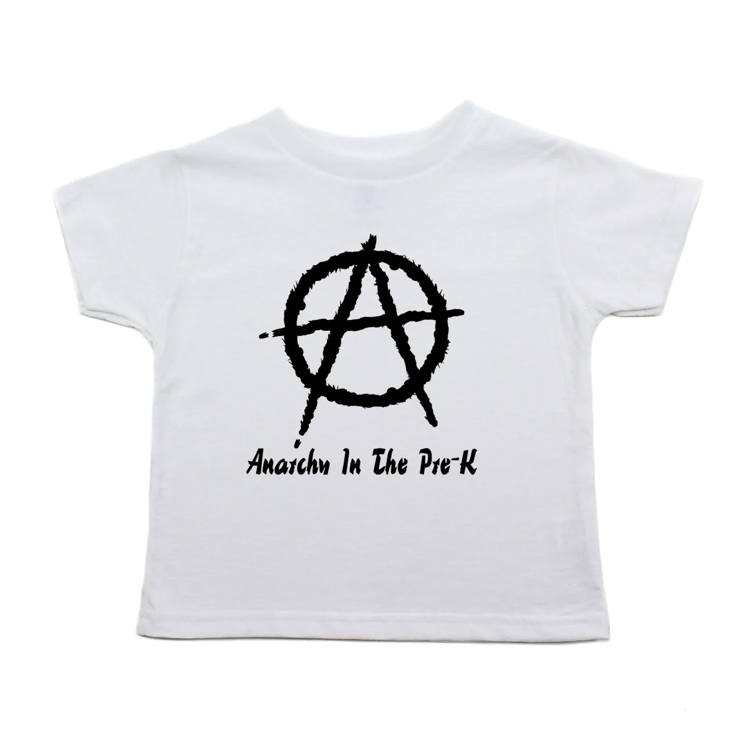 Anarchy in the Pre-K Punk Rock Kids Toddler Short Sleeve T-Shirt