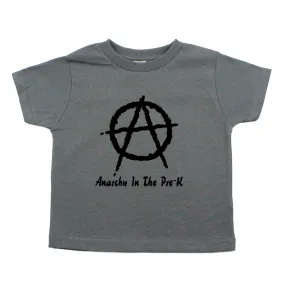 Anarchy in the Pre-K Punk Rock Kids Toddler Short Sleeve T-Shirt