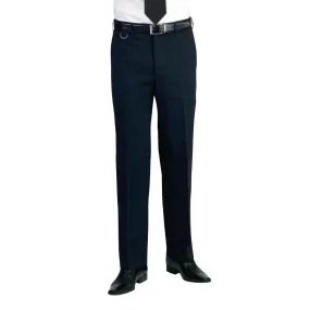 BA052-40 Brook Taverner Mens Short Leg Mars Black Waiting Trousers Size 40"