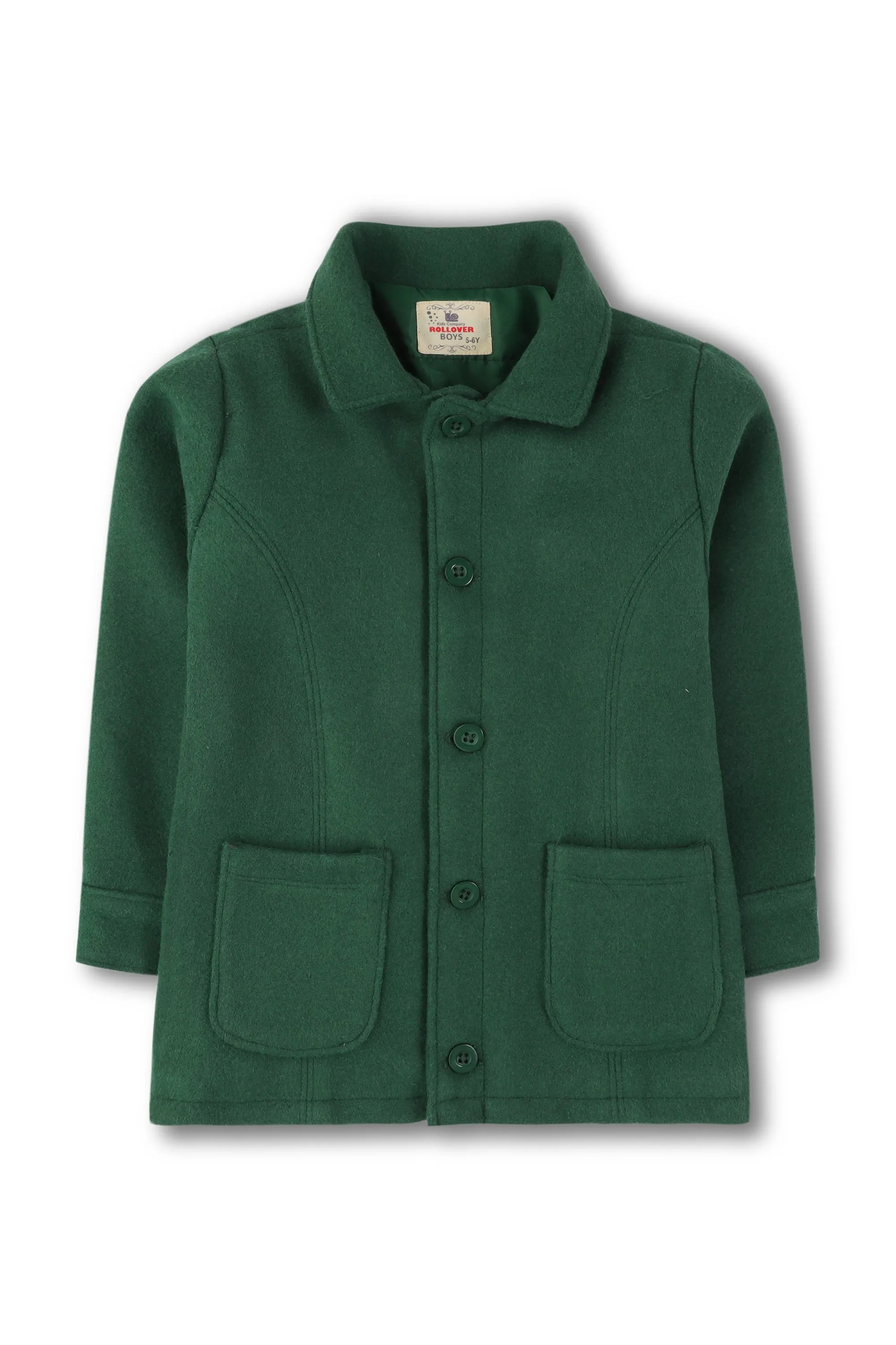 Boys Teal Felt Jacket