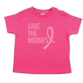 Breast Cancer Awareness Save The Boobies Toddler T-Shirt