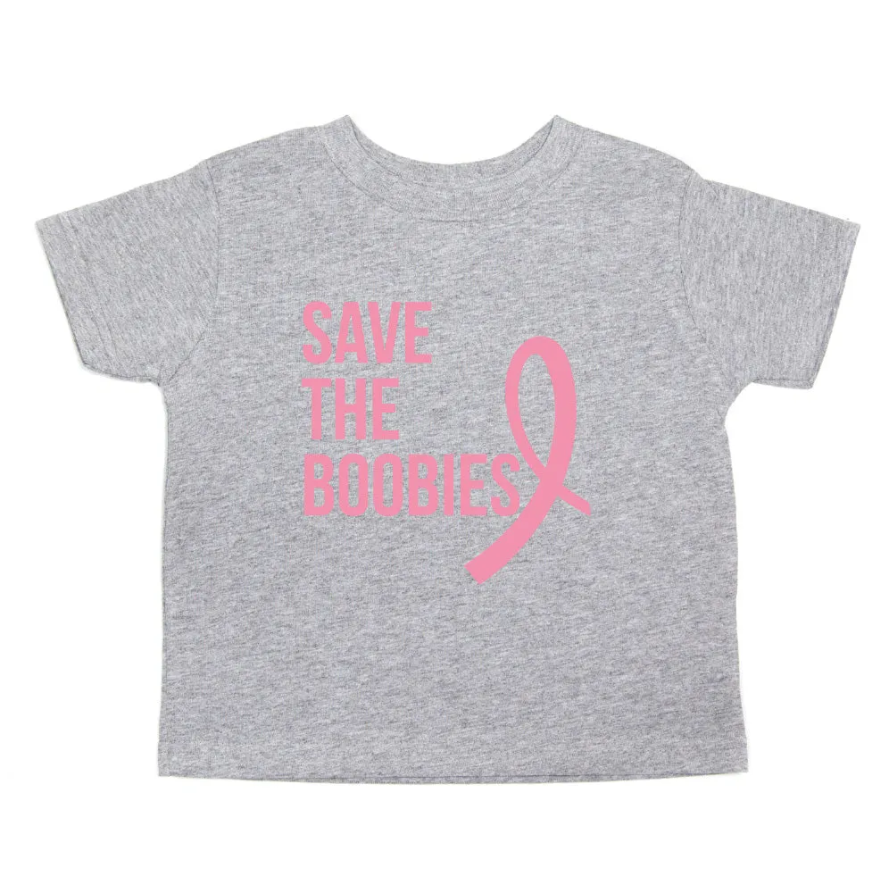 Breast Cancer Awareness Save The Boobies Toddler T-Shirt