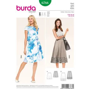 Burda B6766 Skirts Sewing Pattern