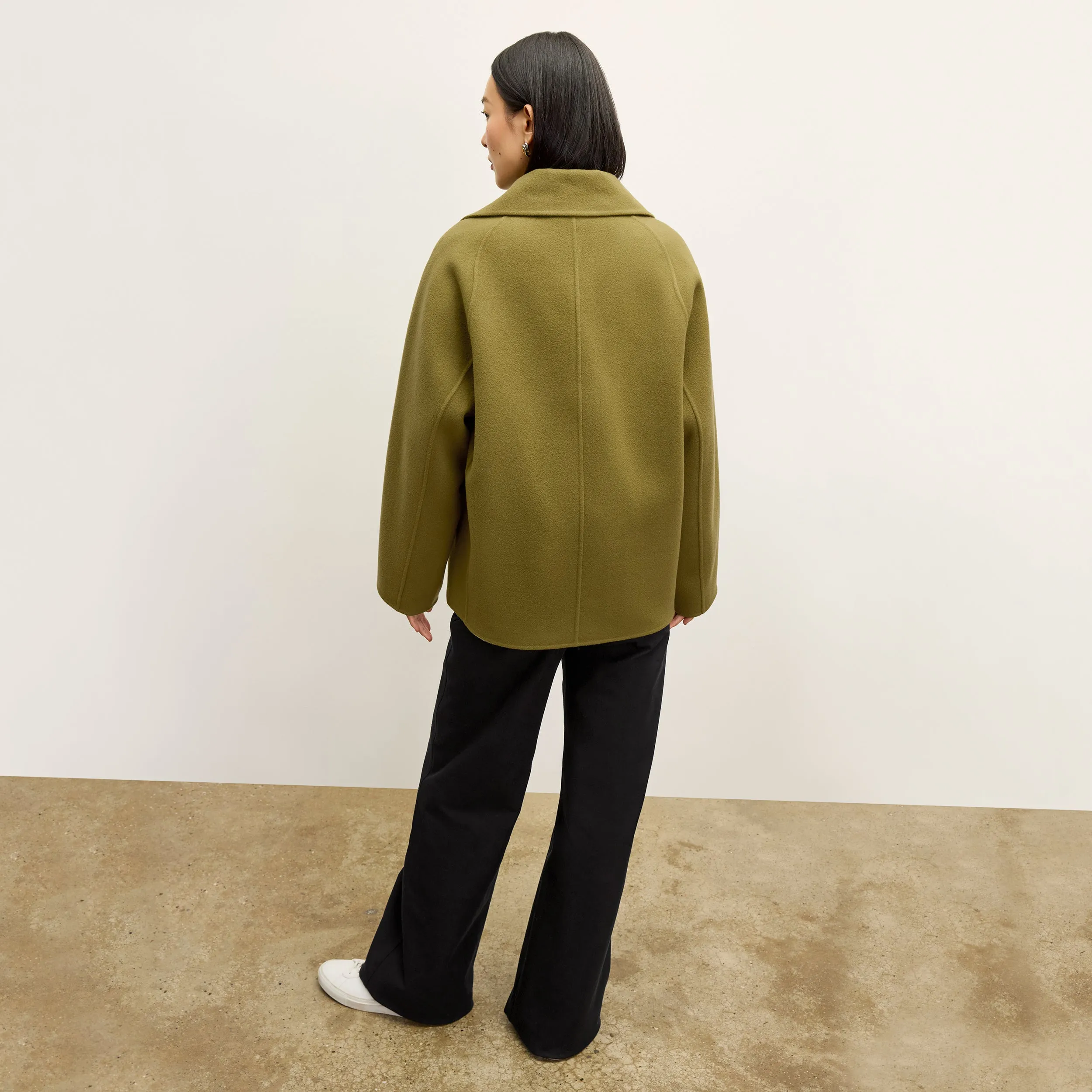 Calista Coat - Double-Face Wool :: Pistachio