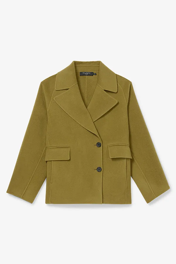 Calista Coat - Double-Face Wool :: Pistachio