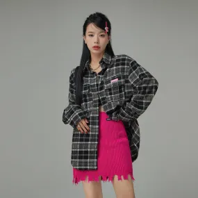 Edgy Check Overfit Shirt