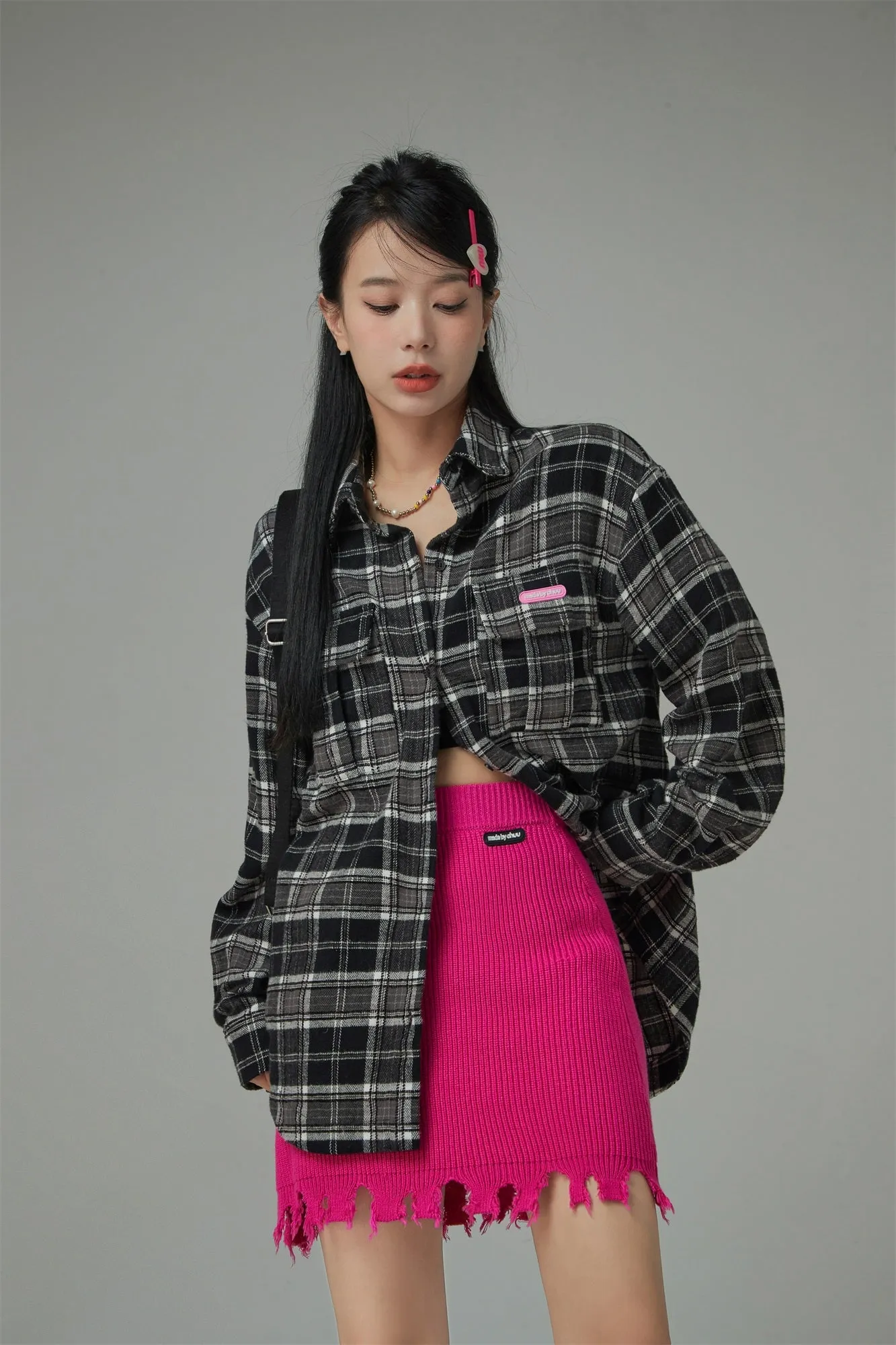 Edgy Check Overfit Shirt