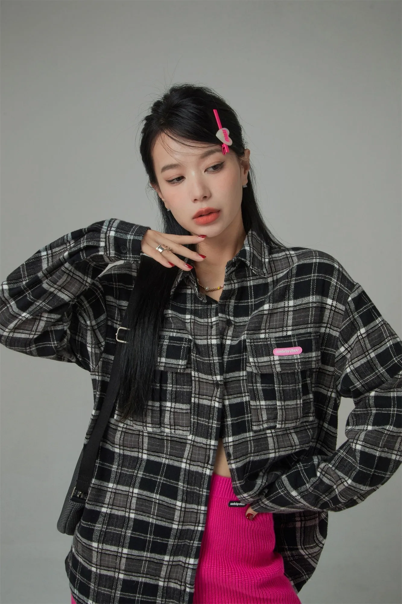 Edgy Check Overfit Shirt