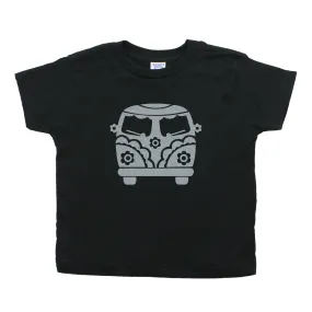 Flower Power Hippie Mini Bus Toddler Short Sleeve T-Shirt