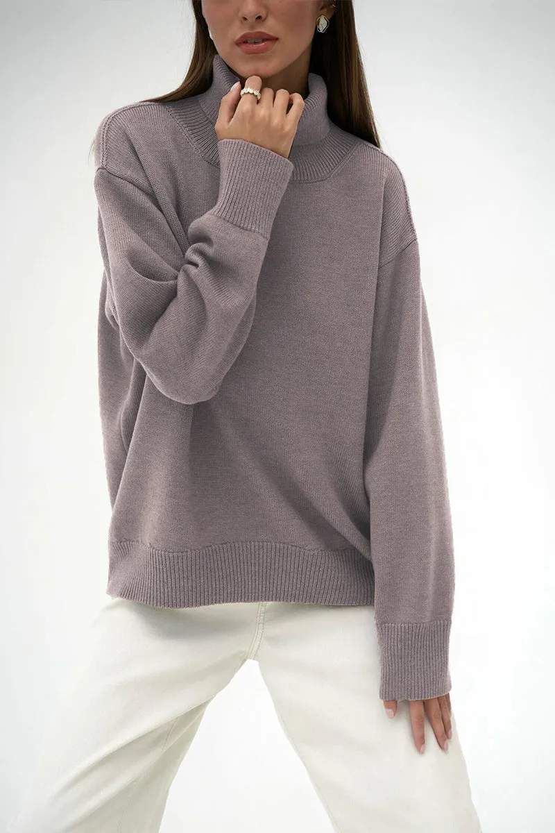 HUR1386 Luxe Turtleneck Sweater