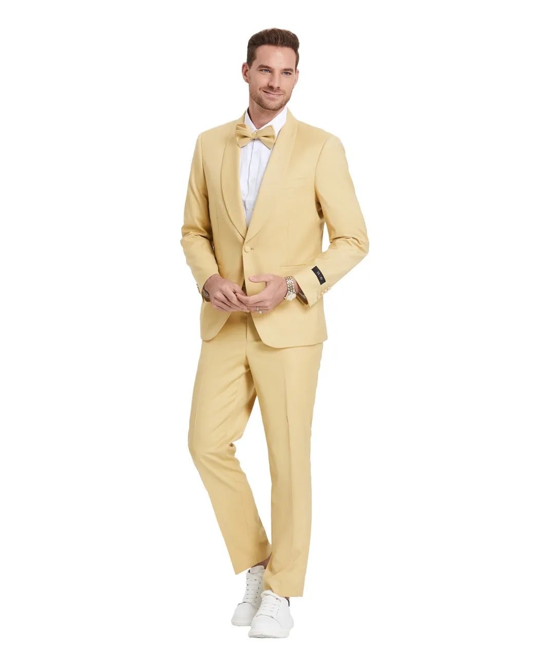 Light Gold Tuxedo with Matching Bowtie