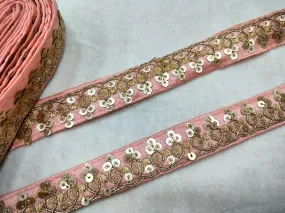 Light Pink Fancy Sequin Trim