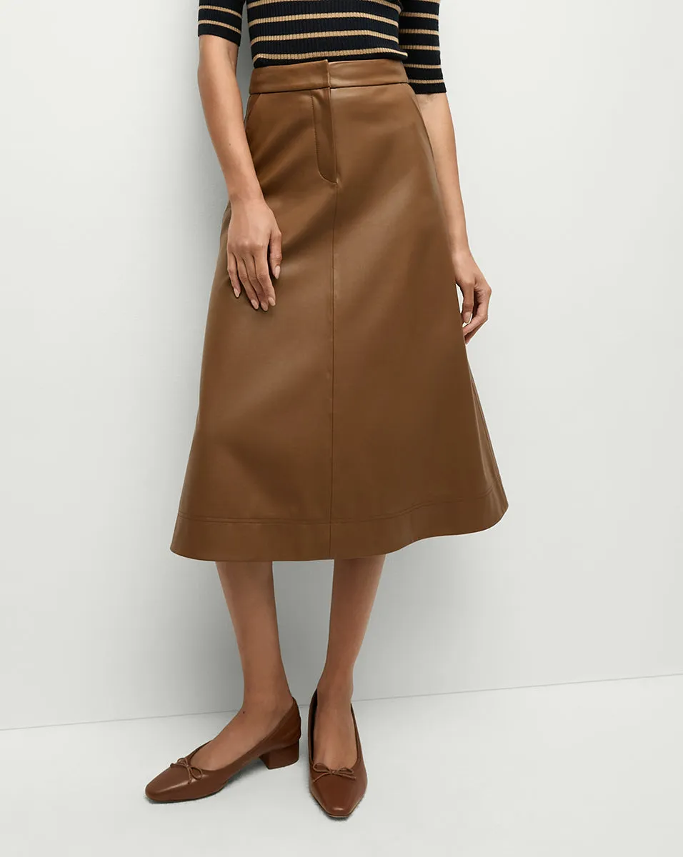 Louise Vegan Leather Skirt