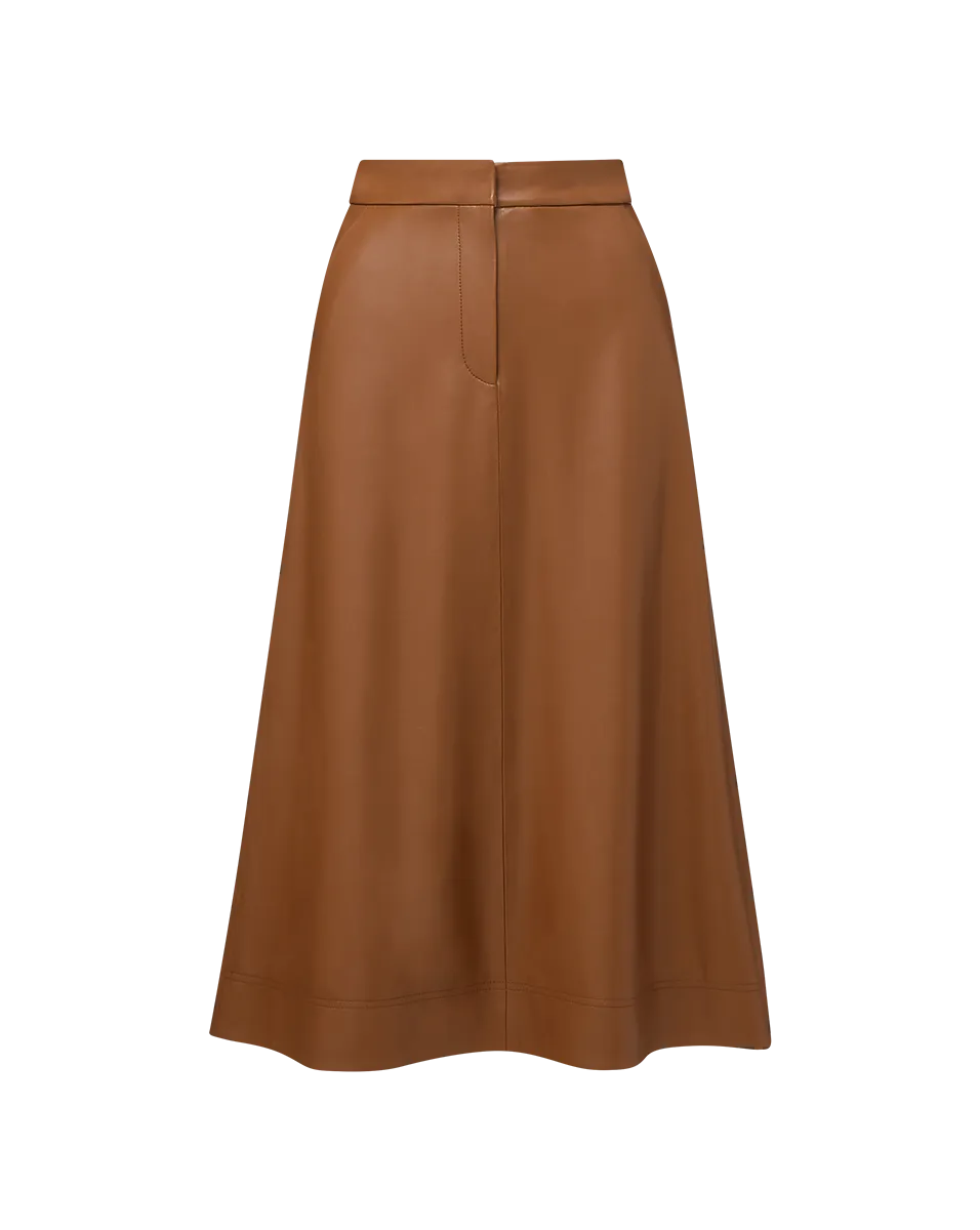 Louise Vegan Leather Skirt