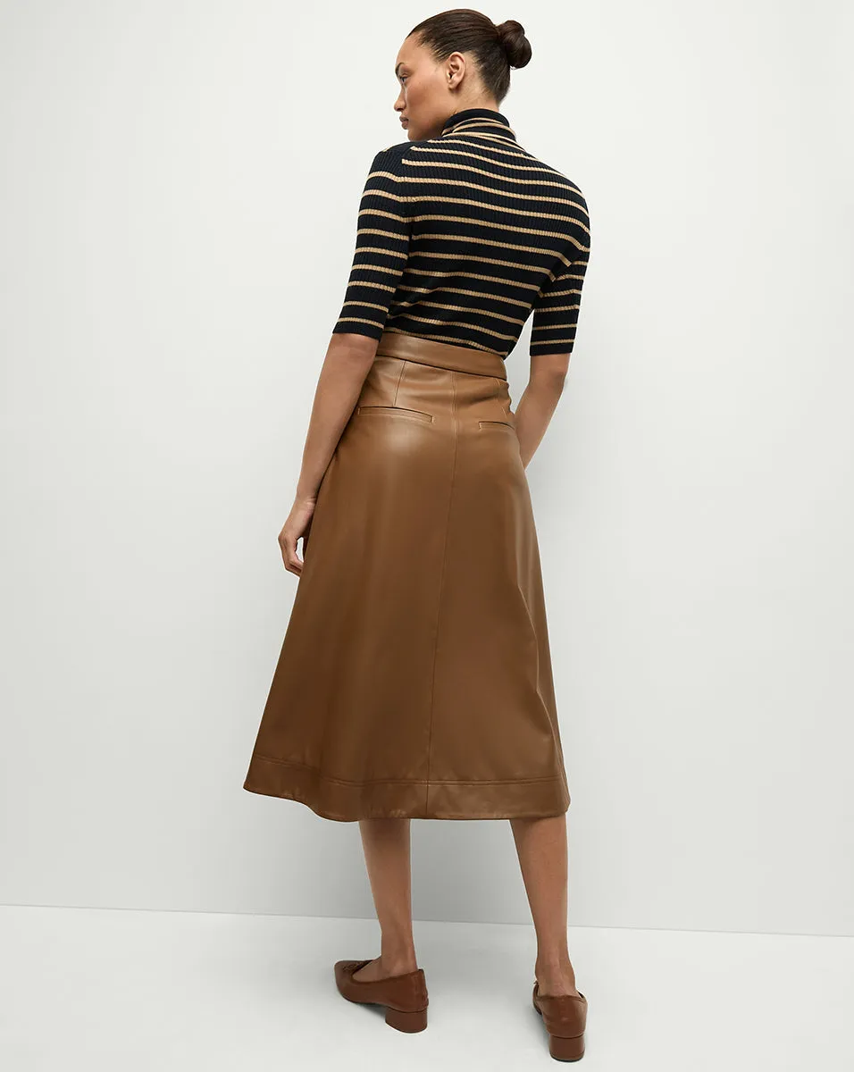 Louise Vegan Leather Skirt