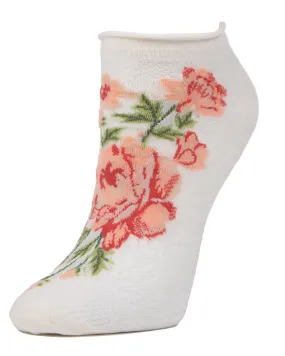 Love and Lace Low-Cut Floral Socks