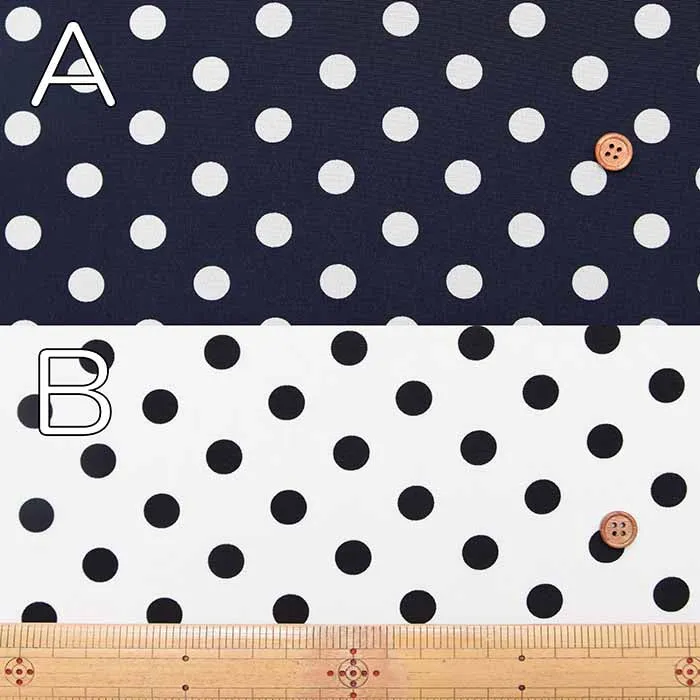 Polyester Feminine De Chine Print Fabric - Polka Dots