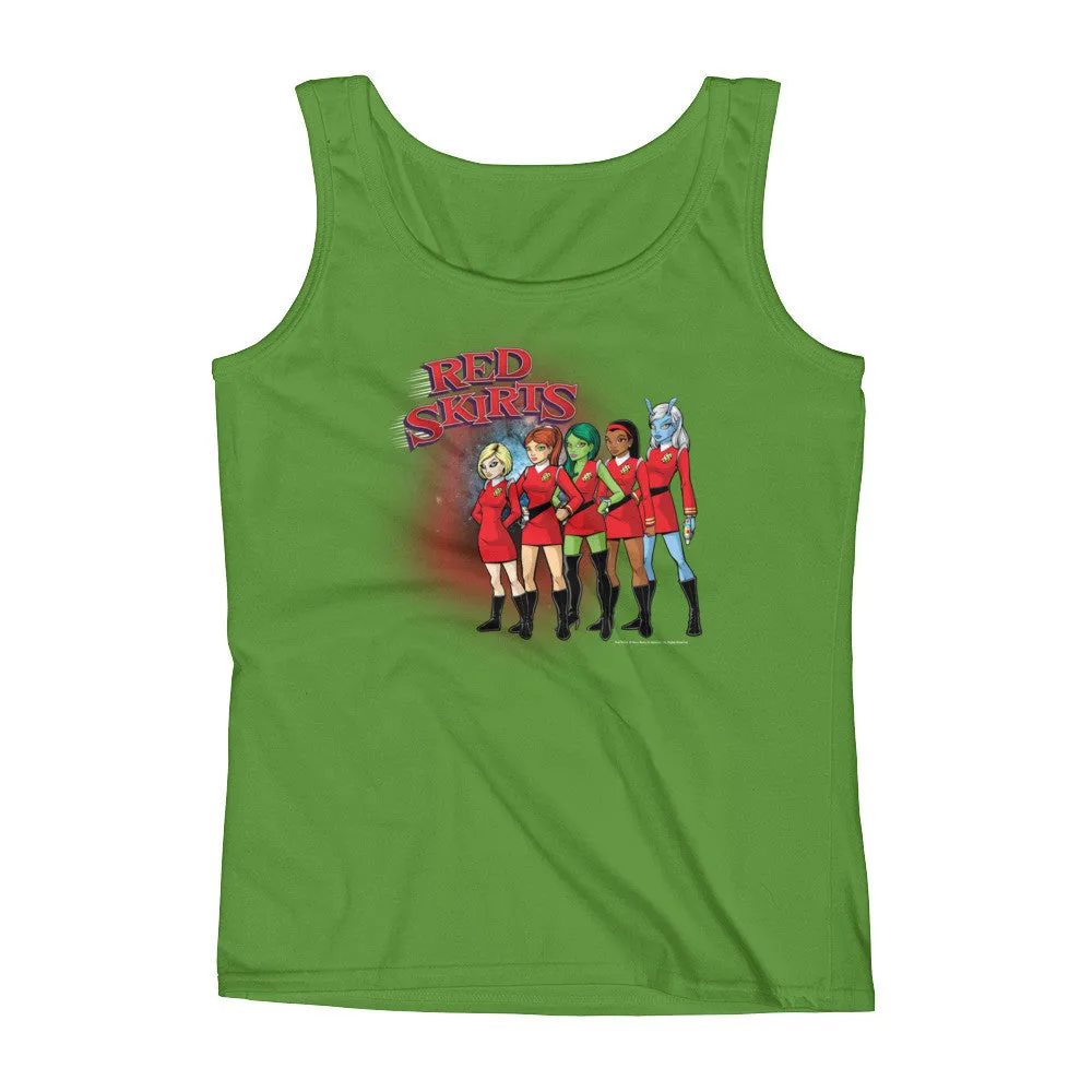 Red Skirts Security Team Fitted Tank Top