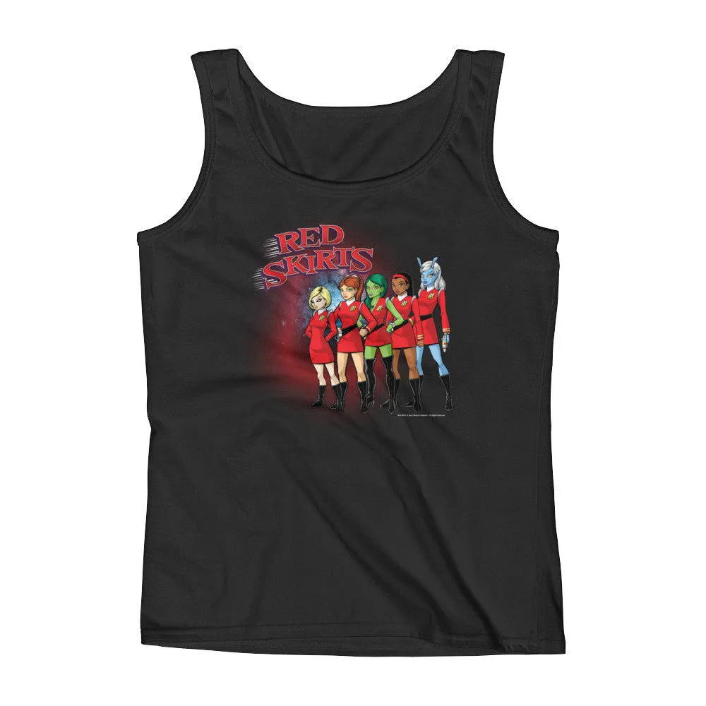 Red Skirts Security Team Fitted Tank Top