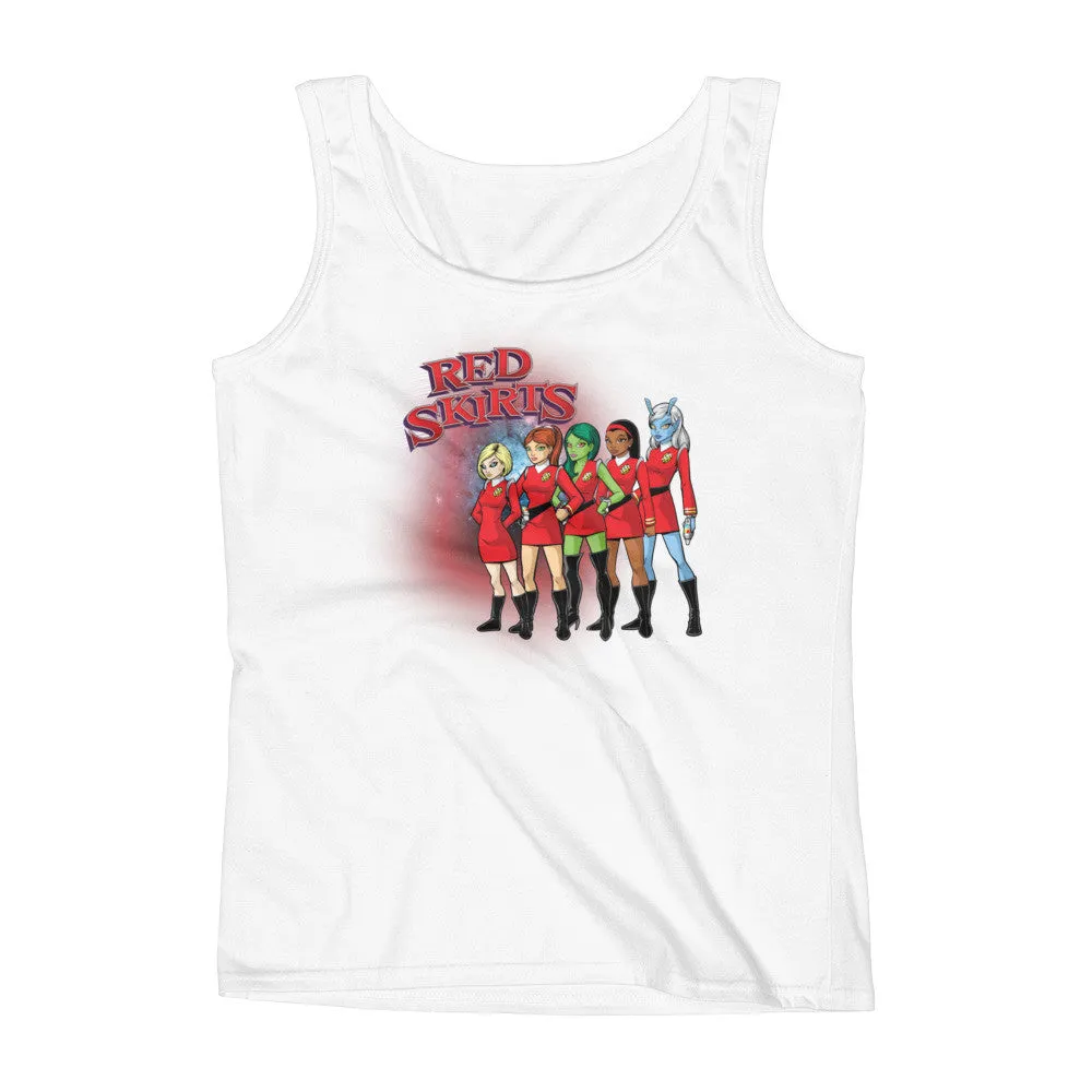 Red Skirts Security Team Fitted Tank Top