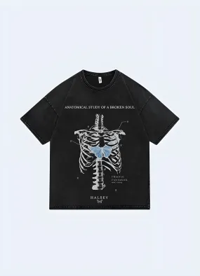 Skeleton Print T-shirt