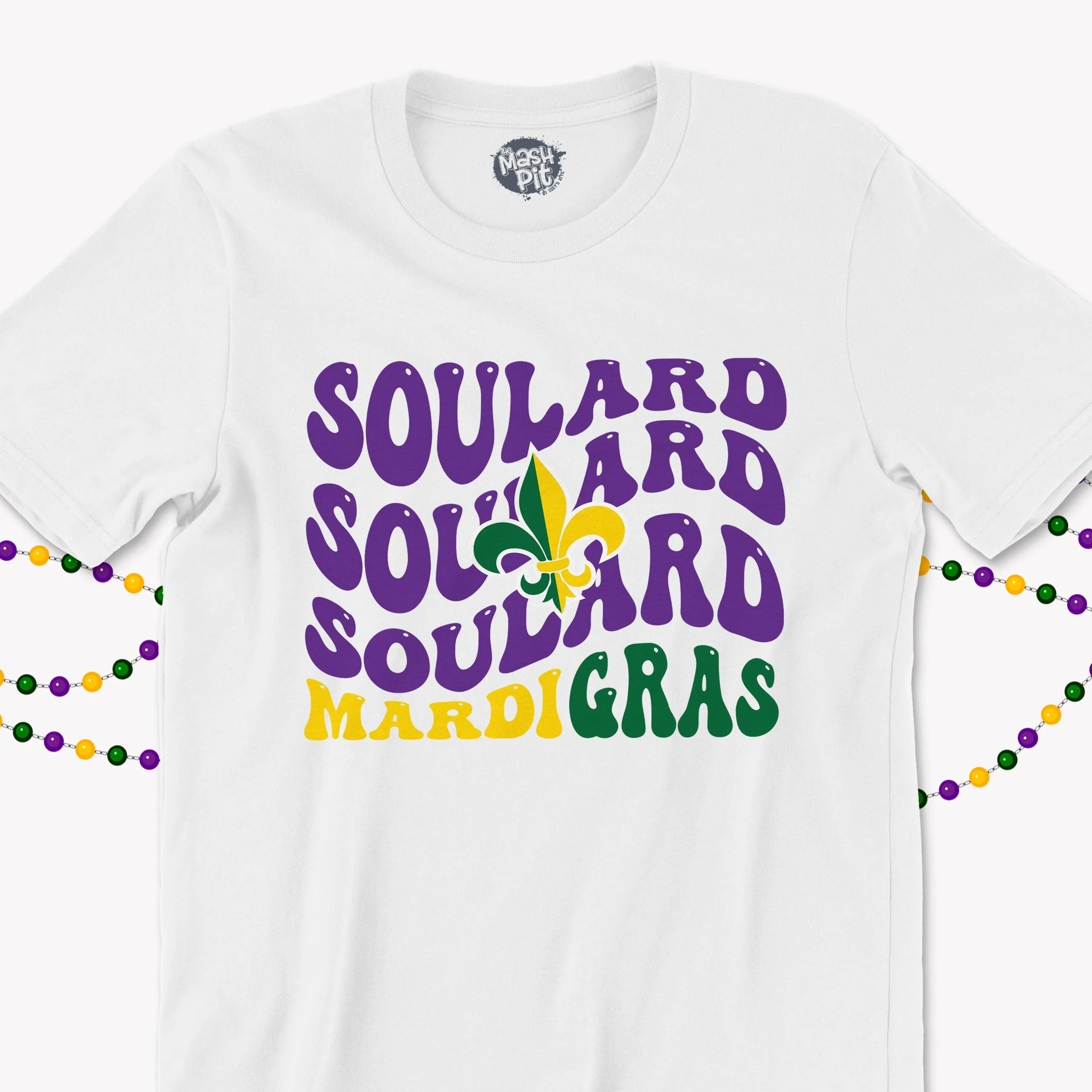 St. Louis Mardi Gras Soulard Trendy Groovy Mardi Gras vintage print shirt