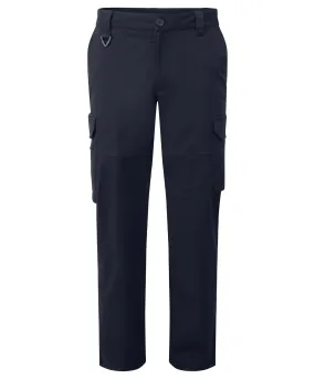 Stretchchecker work cargo trousers | Navy