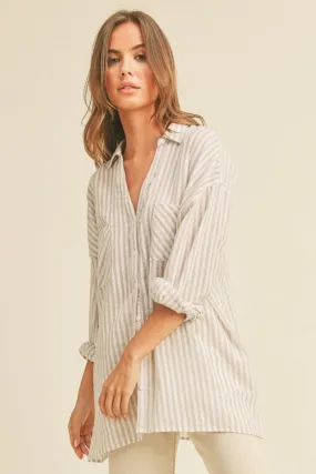 Striped Button Down Shirt