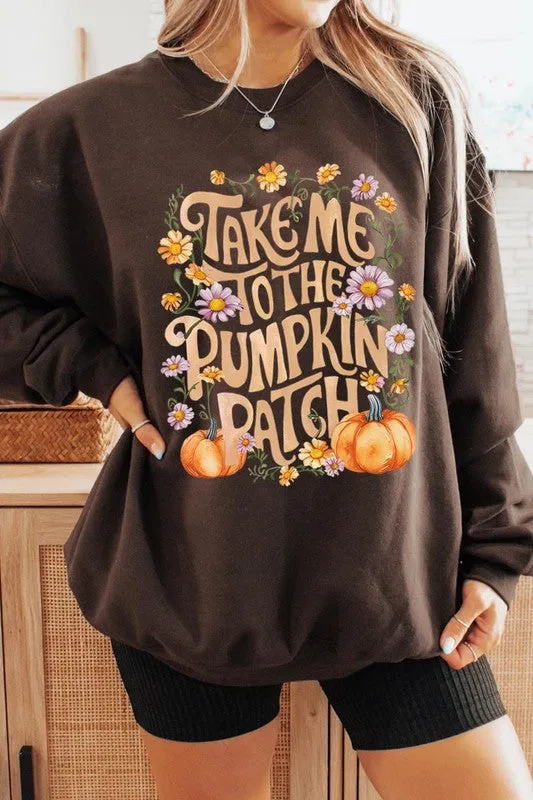 Take Me To The Pumpkin Patch Fleece Sweatshirts