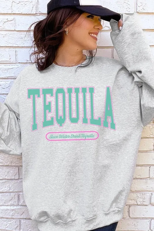 Tequila Drink Oversized Sweatshirt