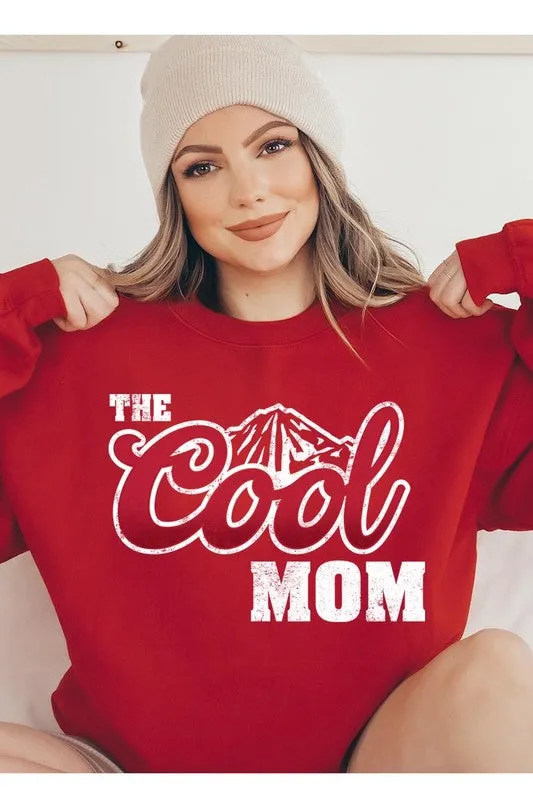 The Cool Mom Oversized Graphic Fleece Sweatshirts