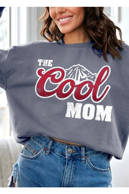 The Cool Mom Oversized Graphic Fleece Sweatshirts