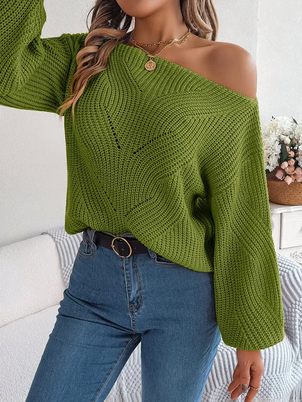 Timeless Boatneck Knit Sweater for Fall