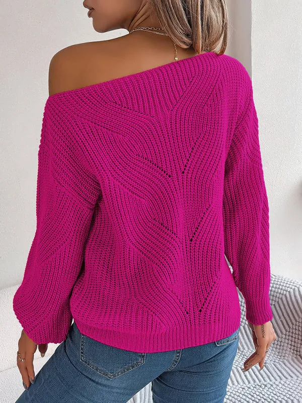 Timeless Boatneck Knit Sweater for Fall