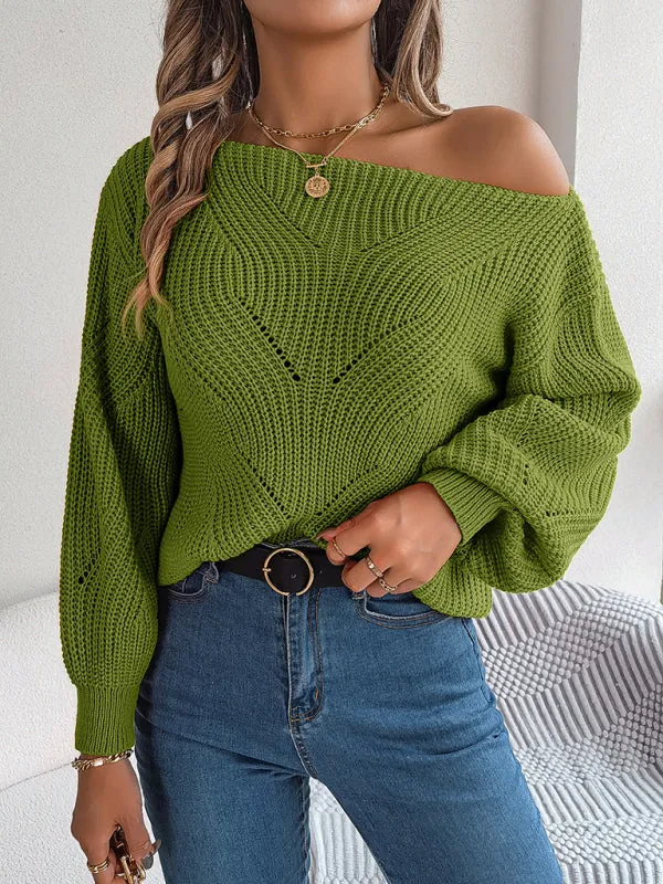 Timeless Boatneck Knit Sweater for Fall