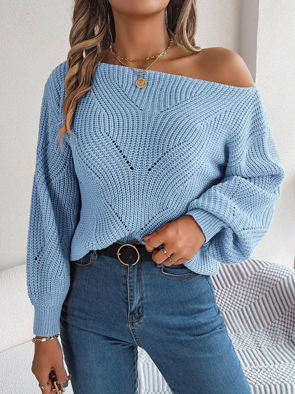 Timeless Boatneck Knit Sweater for Fall