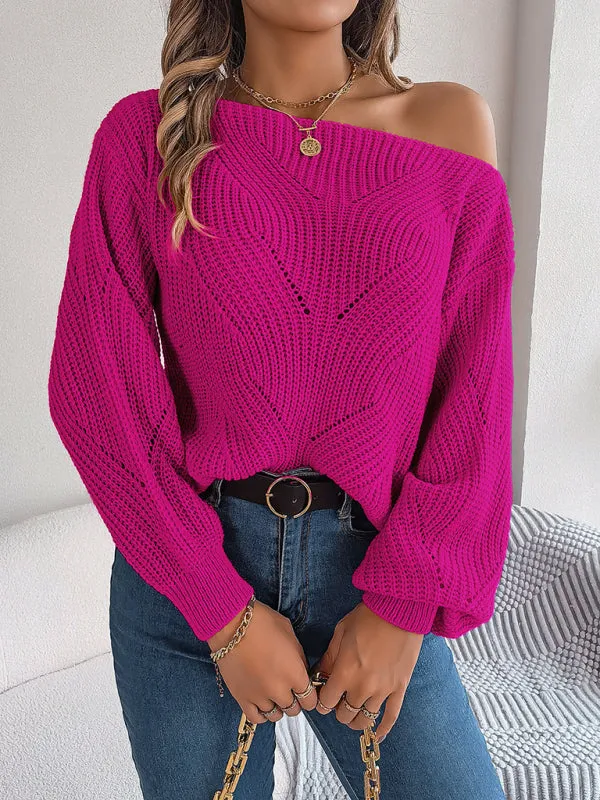 Timeless Boatneck Knit Sweater for Fall