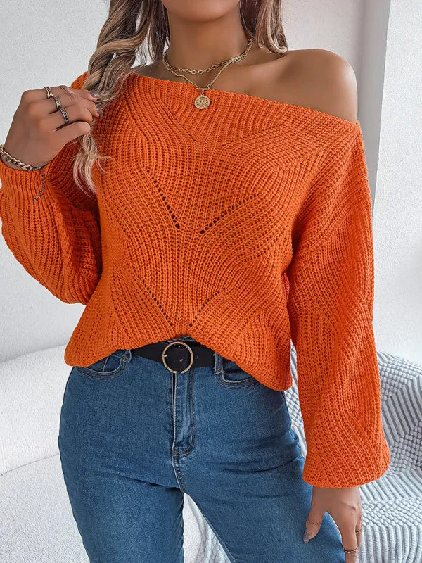 Timeless Boatneck Knit Sweater for Fall