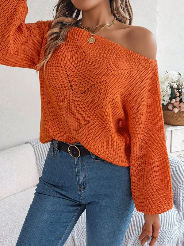 Timeless Boatneck Knit Sweater for Fall