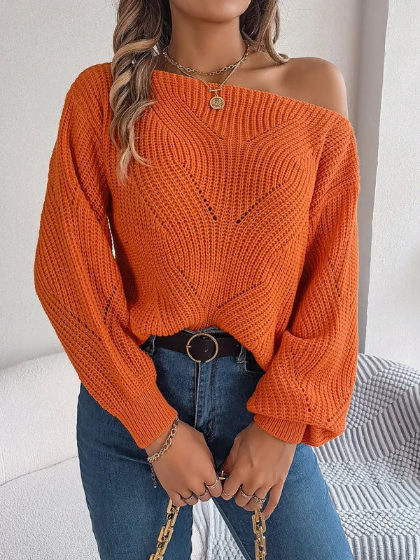 Timeless Boatneck Knit Sweater for Fall