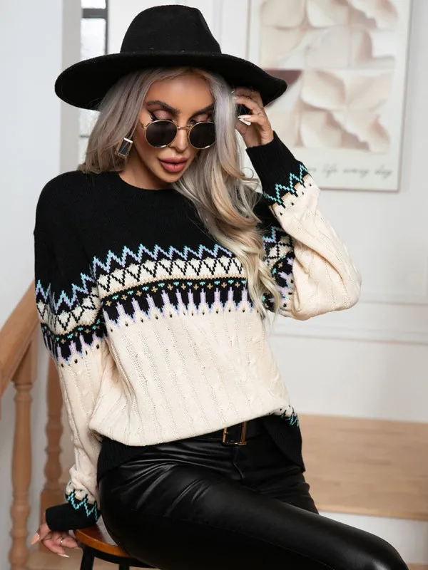 Timeless Elegant Fair Isle Sweater for Fall/Winter