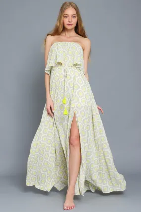 Tube Belted Maxi Dress