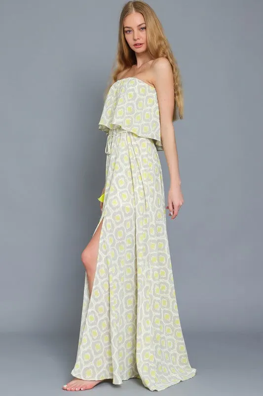 Tube Belted Maxi Dress