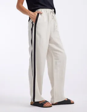 Violet Linen Blend Pants - Natural