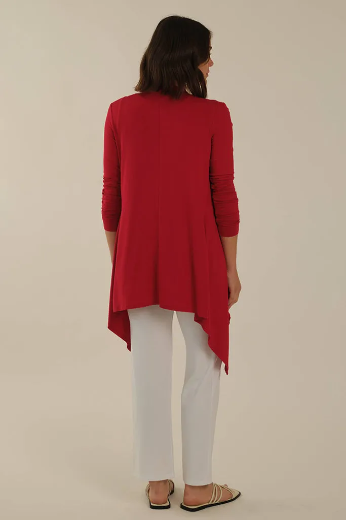 Waterfall Cardigan - True Red